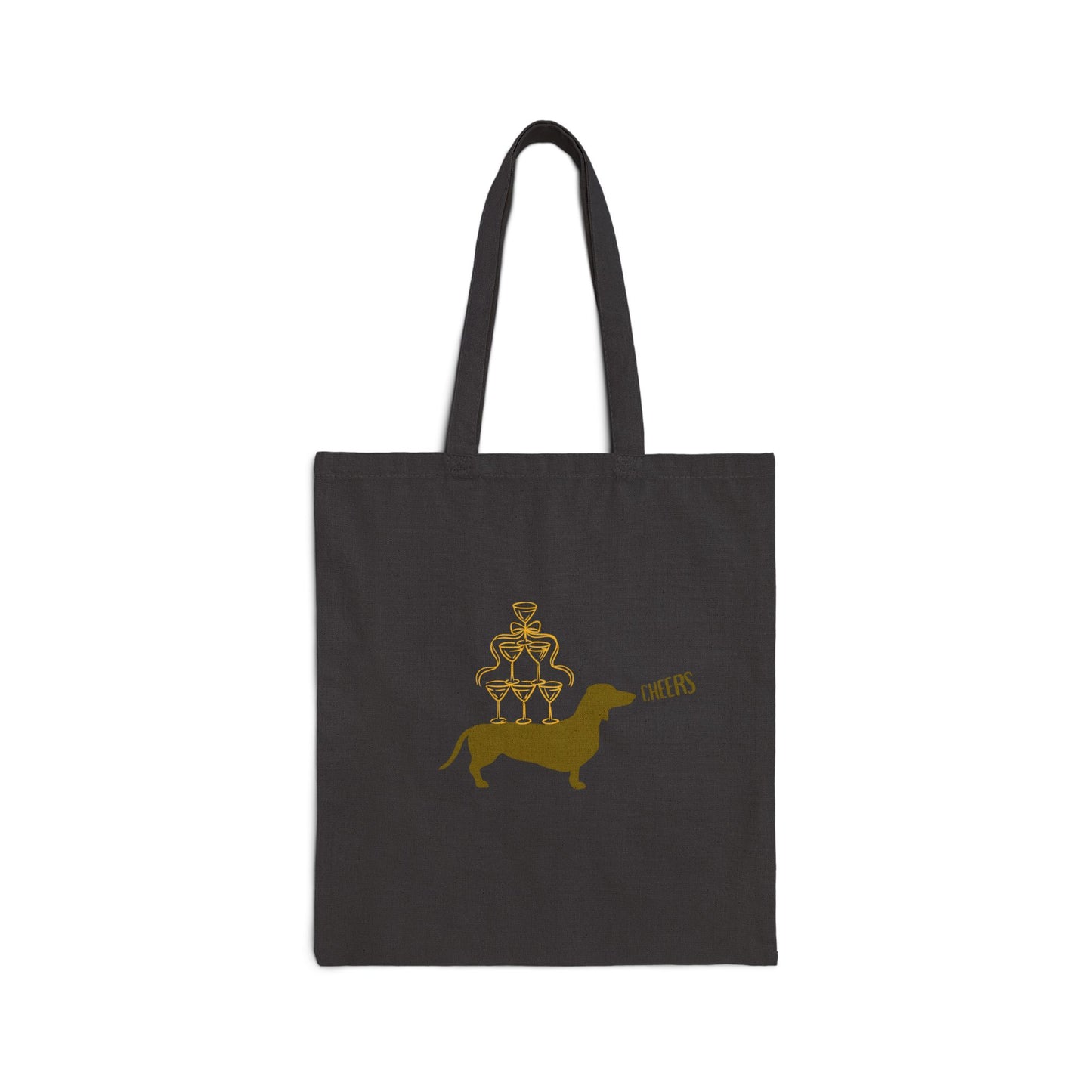 Dachshund Cheers Tote Bag - Funny Dog Lover Gift, Eco-Friendly Shopping Bag, Cute Pet Accessory, Dog Mom Tote, Birthday Gift