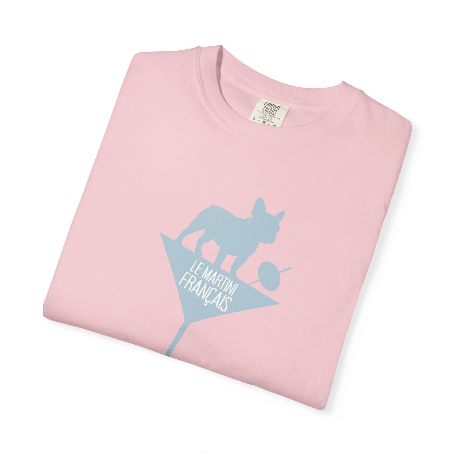 Frenchie Martini Tee – Elevated Oversized Graphic T-Shirt for Women