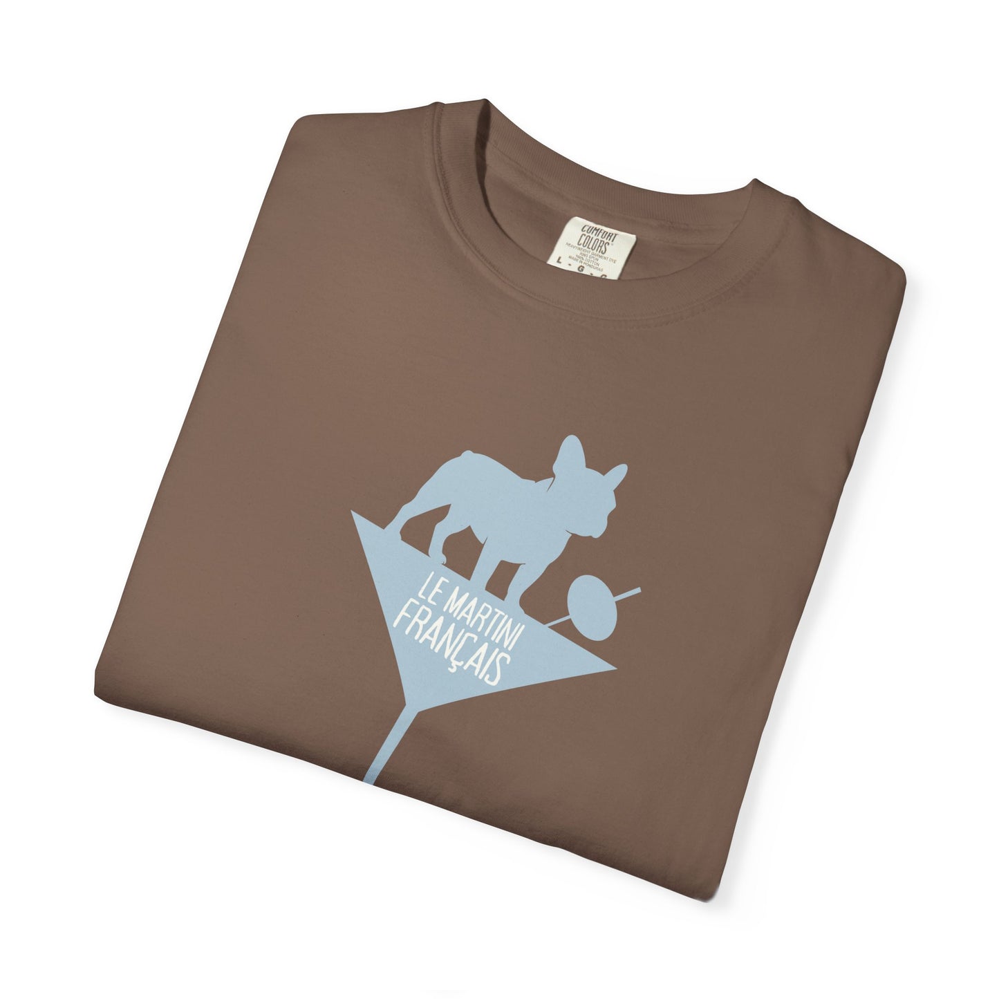 Frenchie Martini Tee – Elevated Oversized Graphic T-Shirt for Women
