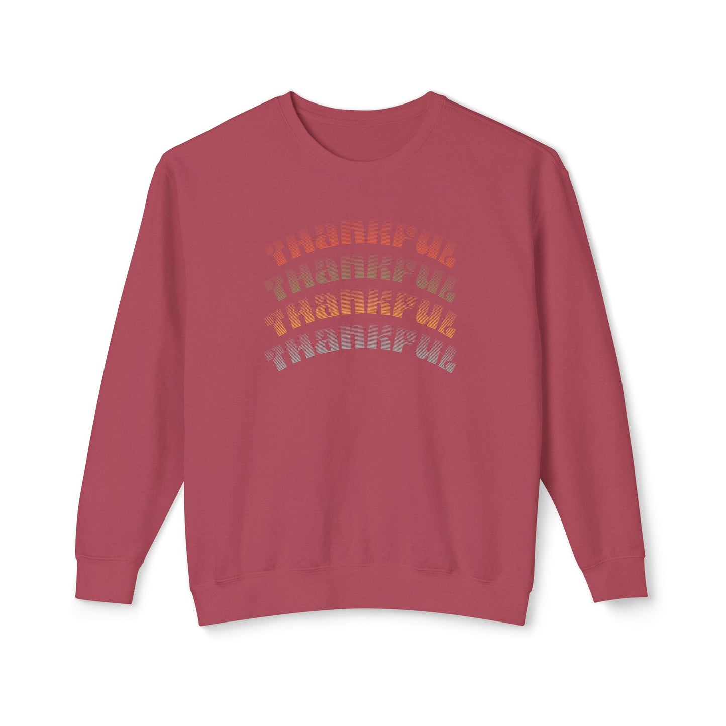 Thankful Crewneck Sweatshirt, Cozy Fall Apparel, Perfect for Thanksgiving, Gift for Family, Casual Wear, Unisex Style