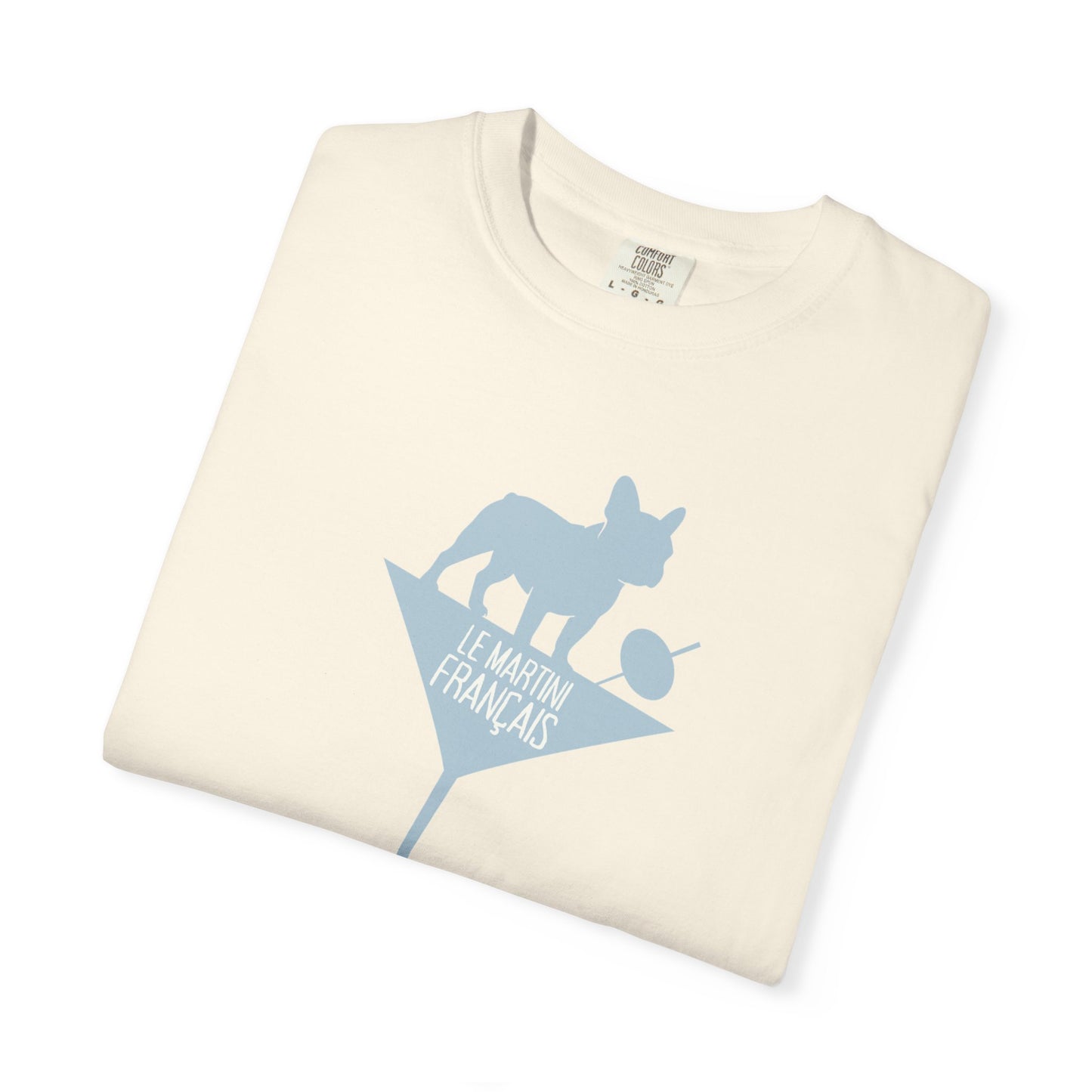 Frenchie Martini Tee – Elevated Oversized Graphic T-Shirt for Women