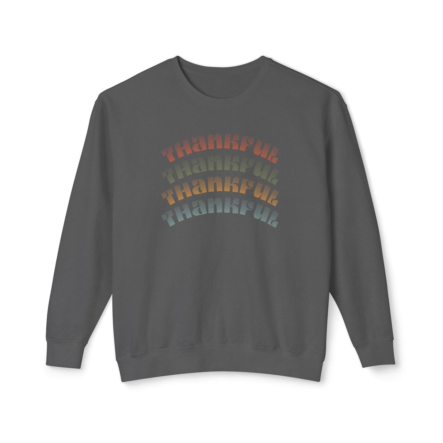 Thankful Crewneck Sweatshirt, Cozy Fall Apparel, Perfect for Thanksgiving, Gift for Family, Casual Wear, Unisex Style