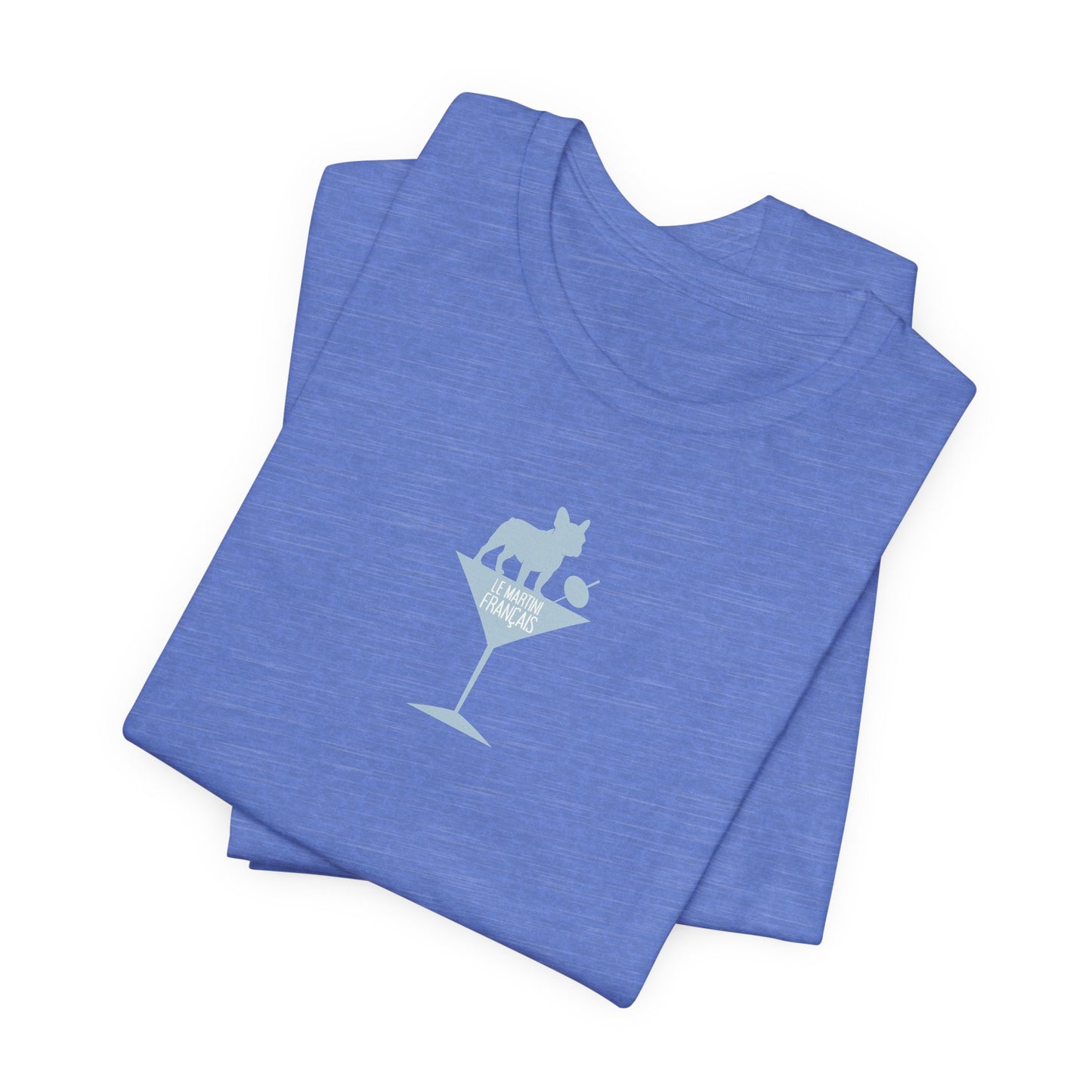 Frenchie Martini Tee - Le Martini Fancaise - French Bulldog Martini Lover Shirt