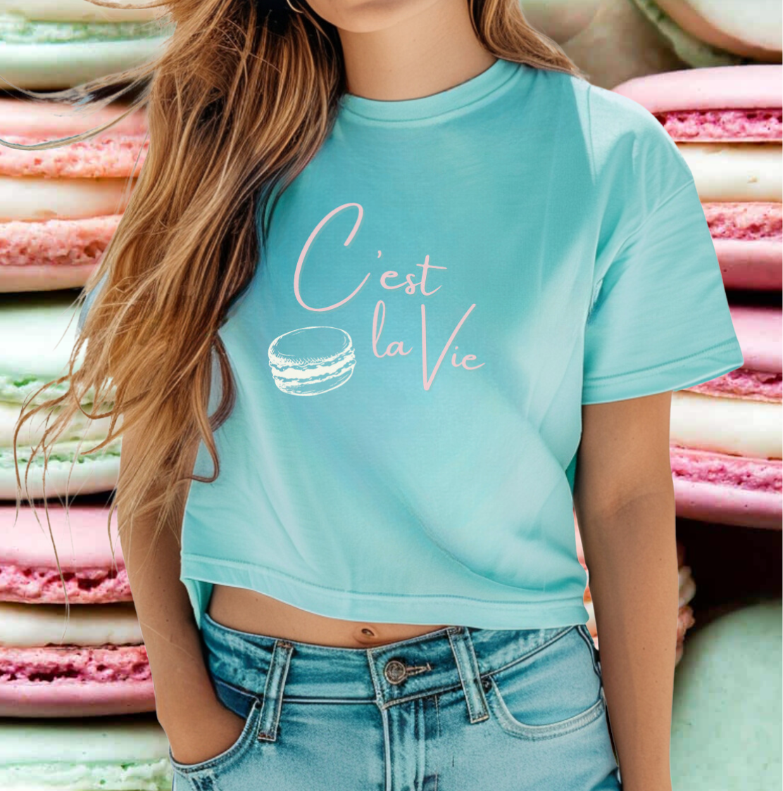 French Macaron Tee: C'est la Vie