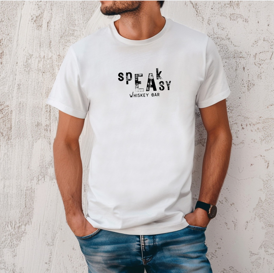 Speakeasy Whiskey Bar: Vintage Vibe Unisex Tee
