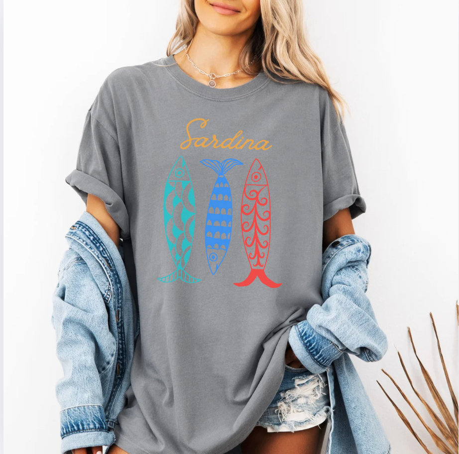 Sardina Coastal Block Print Tee