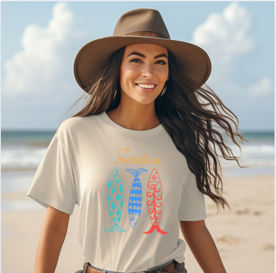 Sardina Coastal Block Print Tee