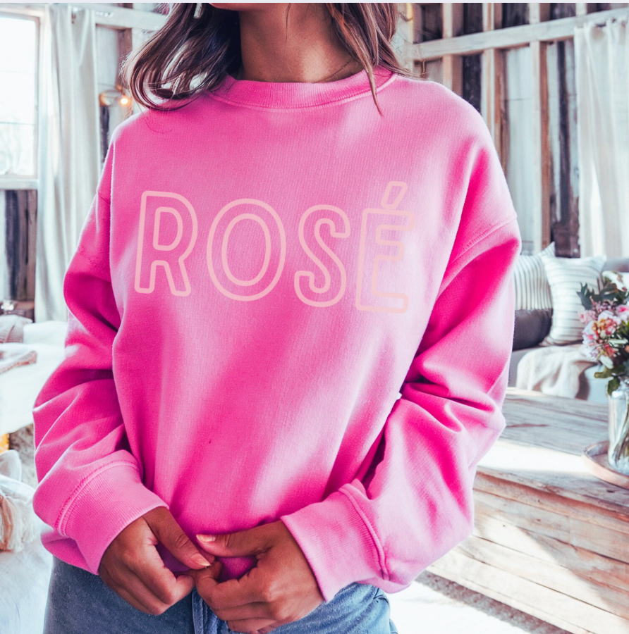Rosé Crewneck Sweatshirt