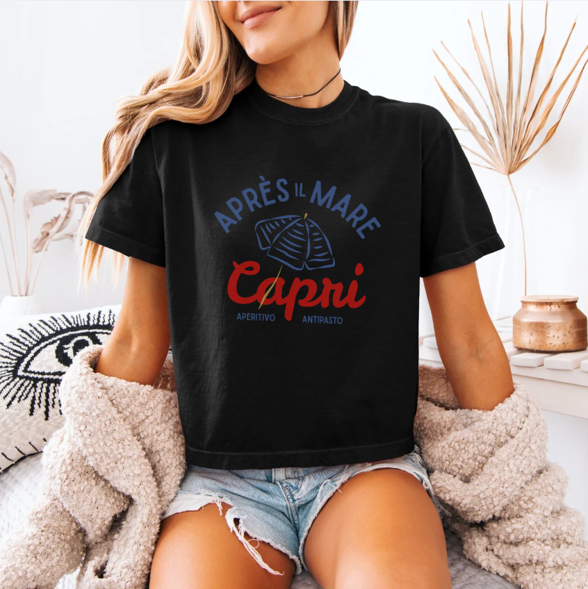 Capri Edition - Après il Mare Boxy Cropped Tee