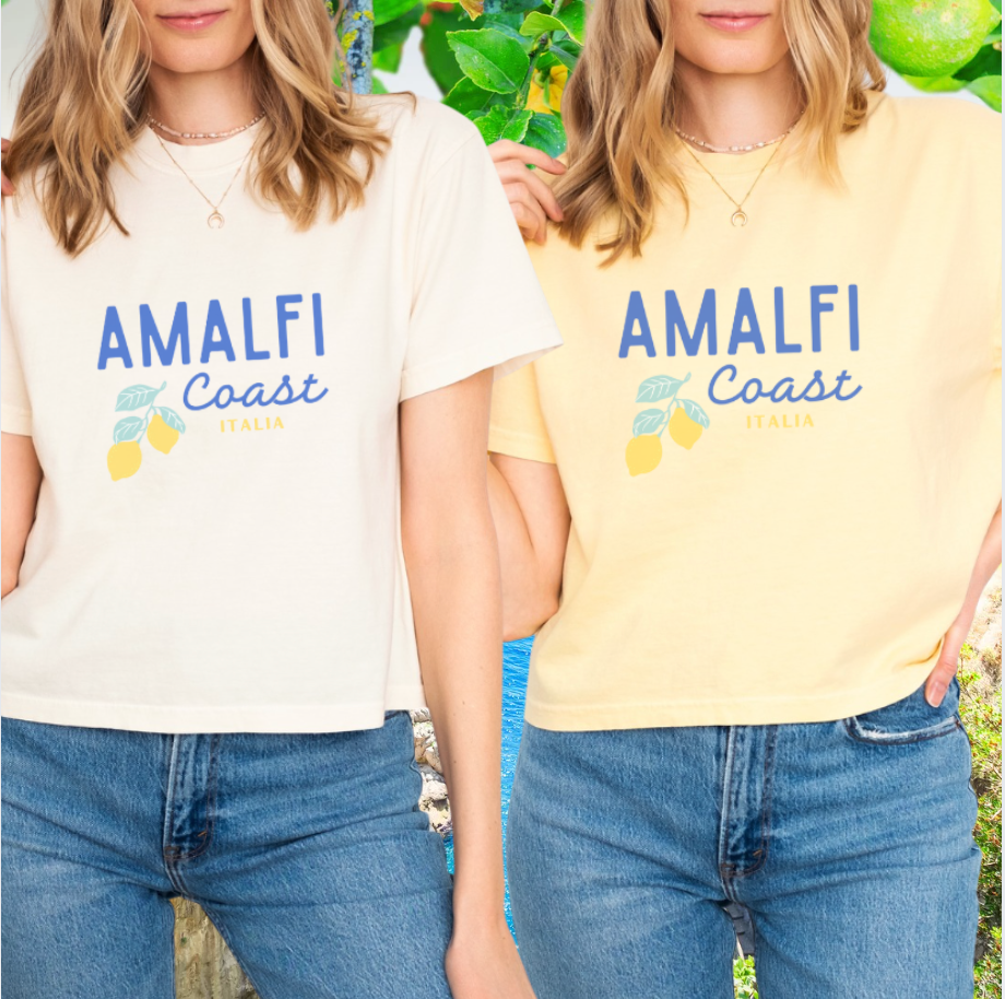 Amalfi Coast Italia with Lemons Boxy Tee