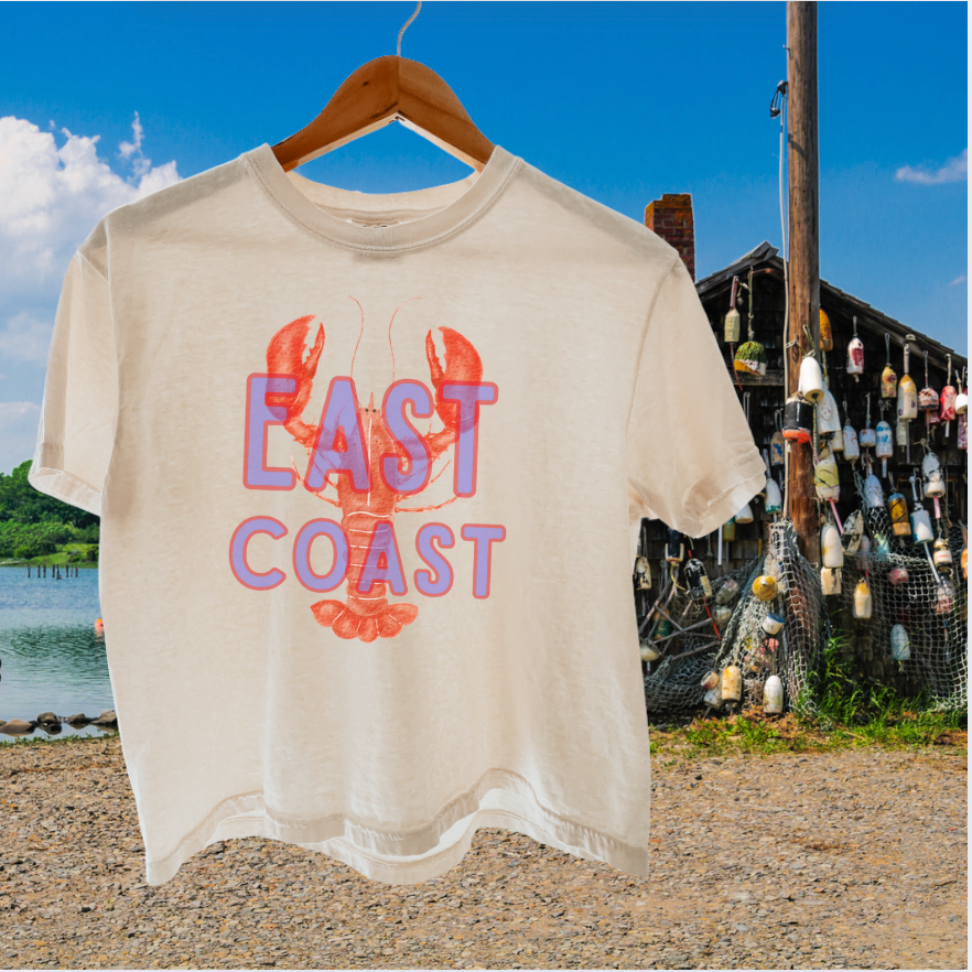 East Coast Lobster Tee - Nautical Summer Style