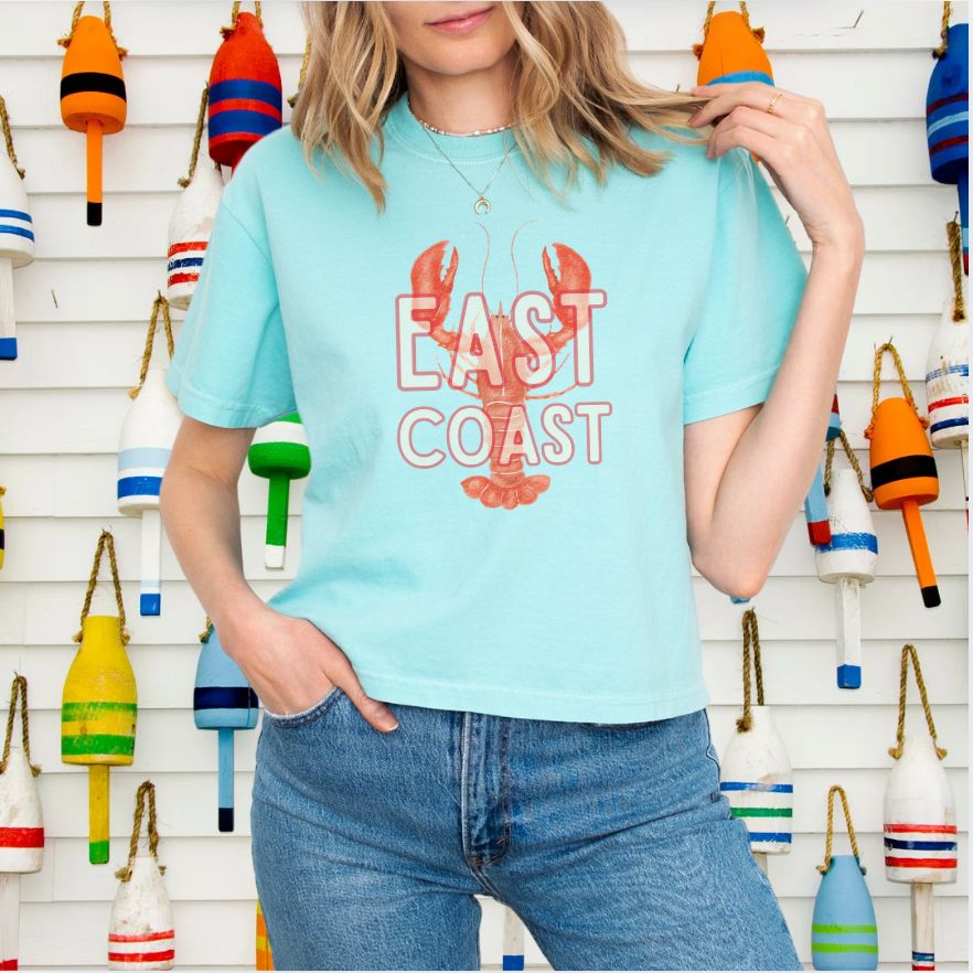 East Coast Lobster Tee - Nautical Summer Style