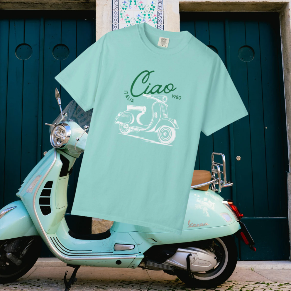 Ciao Italia Retro Vespa Tee