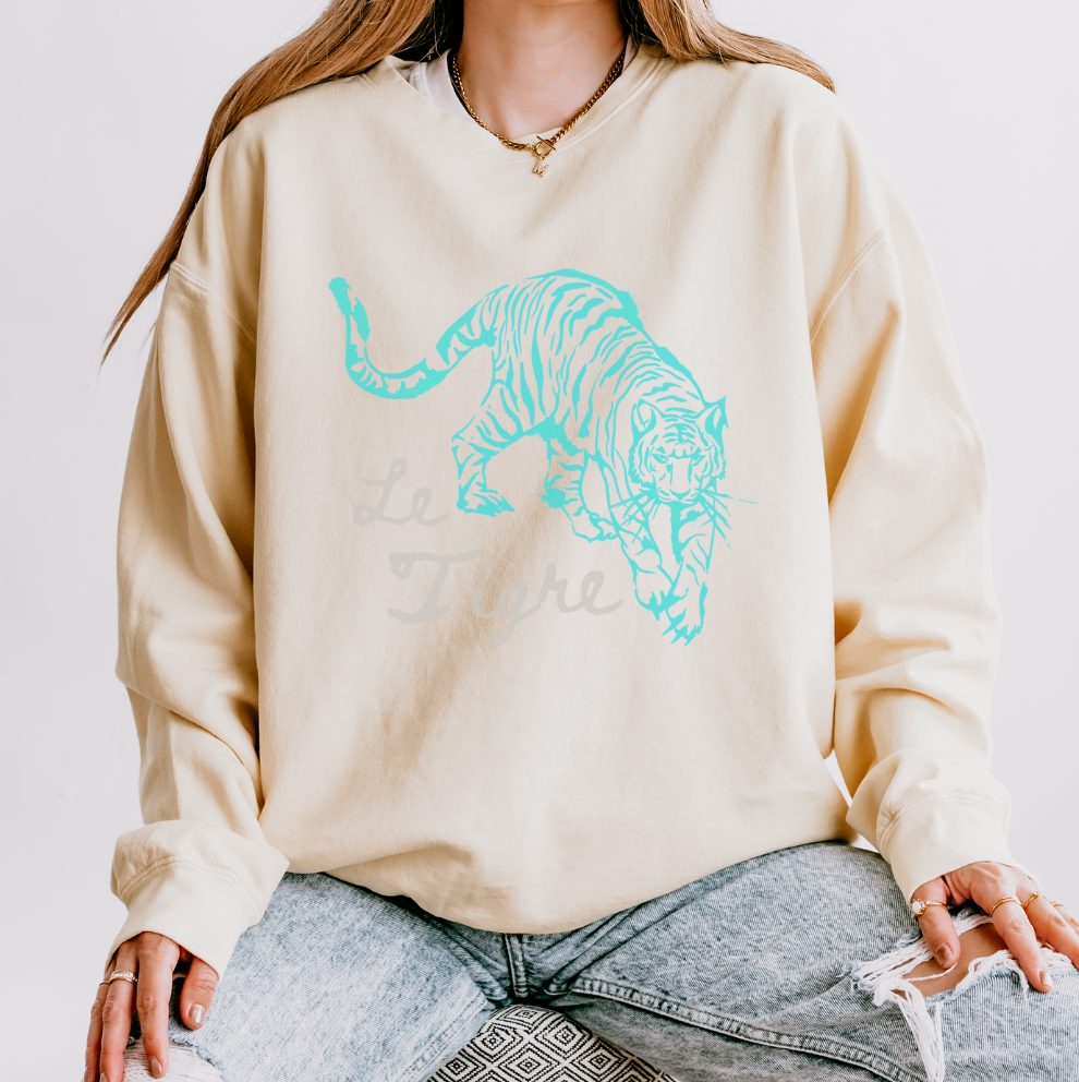 Le Tigre Graphic - Lightweight Cotton Crewneck