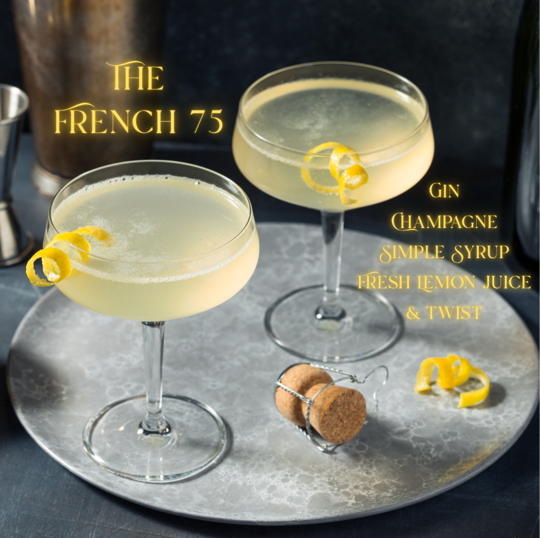 French 75 Varsity Crewneck -Athletic Design with a Twist