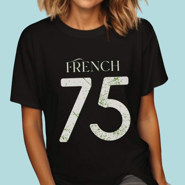 French 75 T-Shirt Weathered Graphic Tee