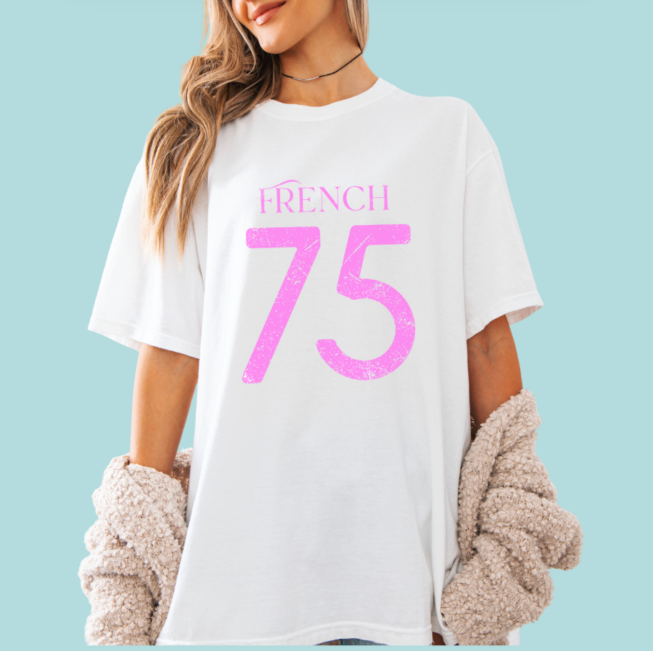 French 75 T-Shirt Weathered Graphic Tee