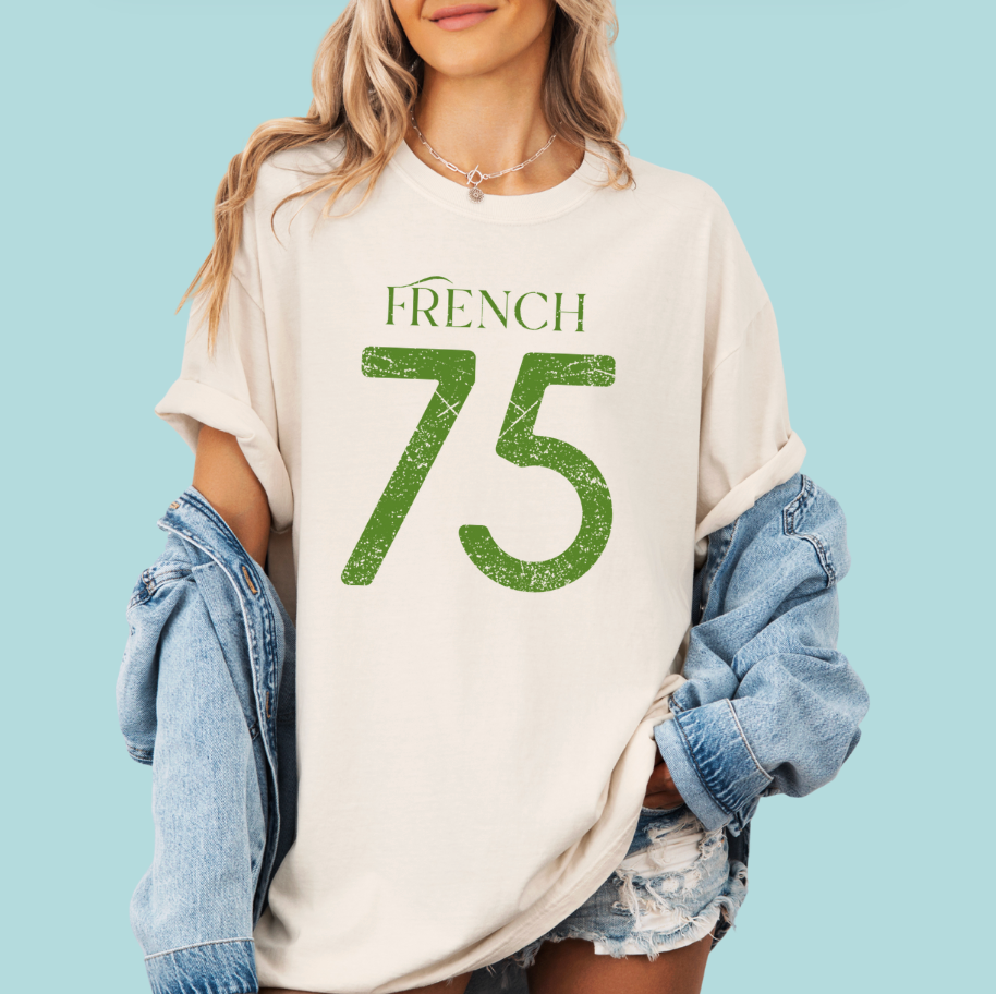 French 75 T-Shirt Weathered Graphic Tee