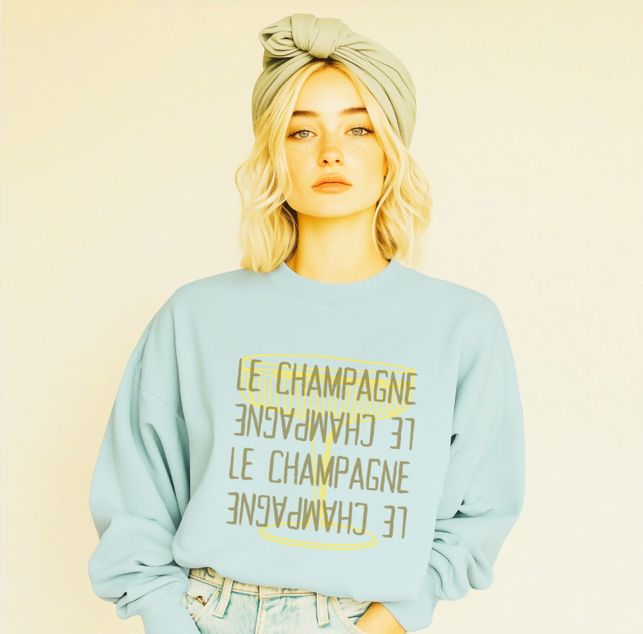 Le Champagne Lightweight Cotton Sweatshirt