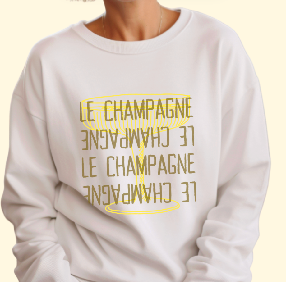 Le Champagne Lightweight Cotton Sweatshirt