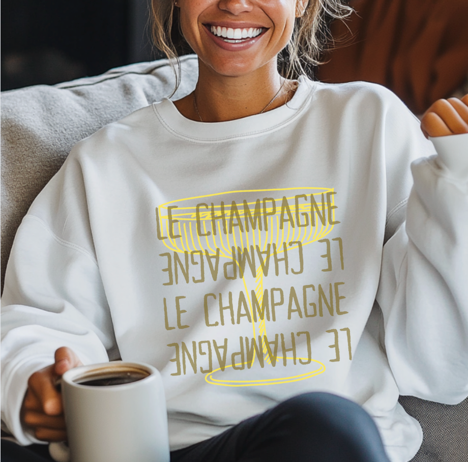 Le Champagne Lightweight Cotton Sweatshirt