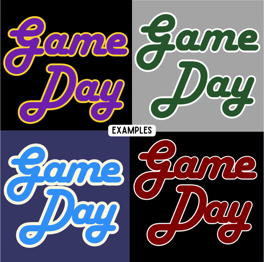 Game Day Raglan Crewneck - Cusomizable to your Teams Colors!