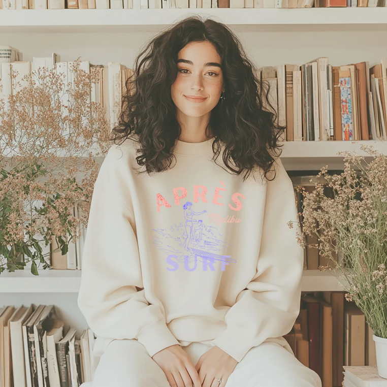 Après Surf faded sweatshirt | vintage surf graphic crewneck