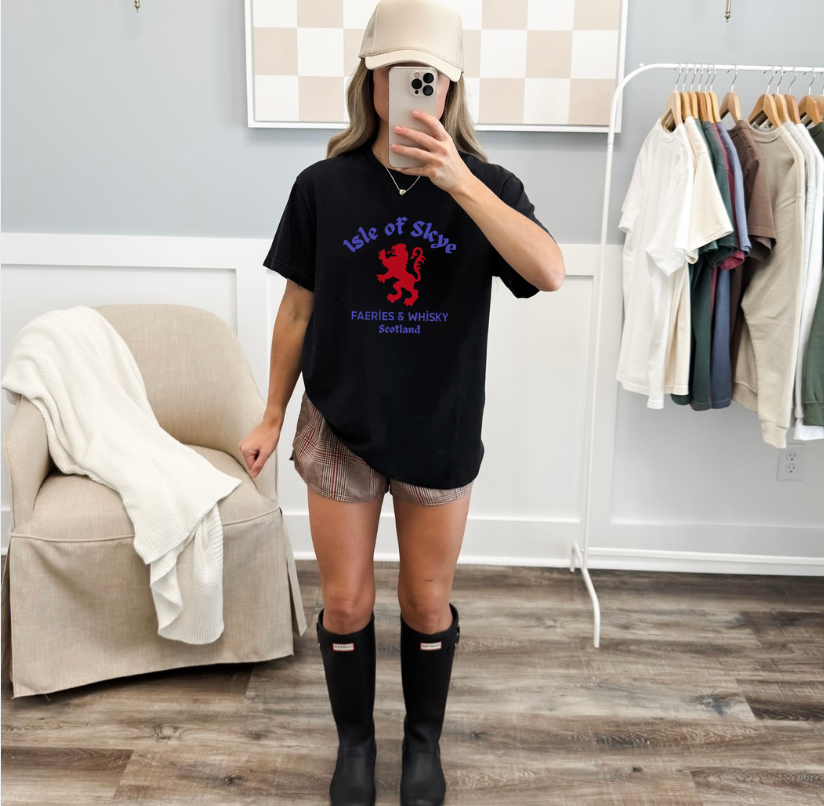 Isle of Skye Lion Crest T-shirt | Faeries & Whisky Scotland