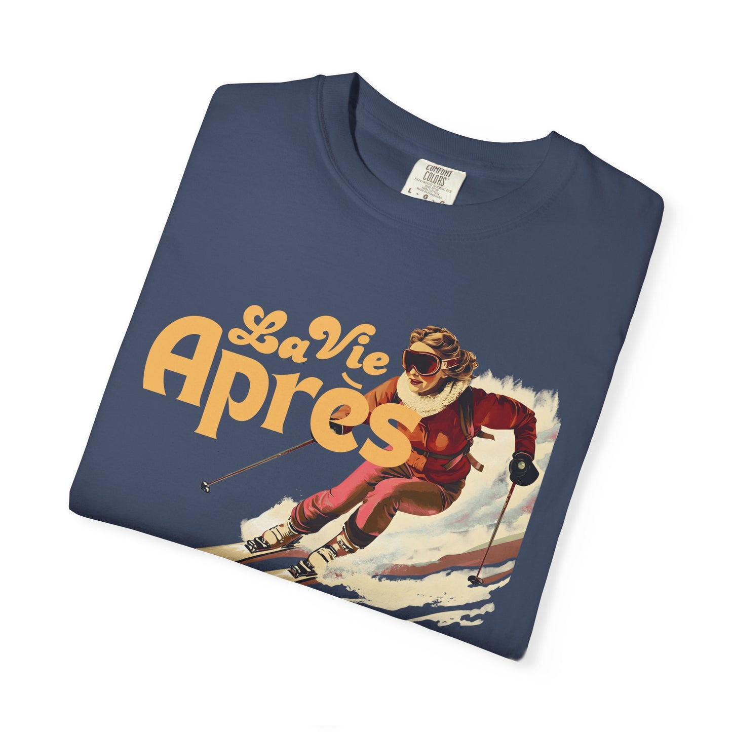 Après Ski — Retro Skier 'La Vie Après' Tee