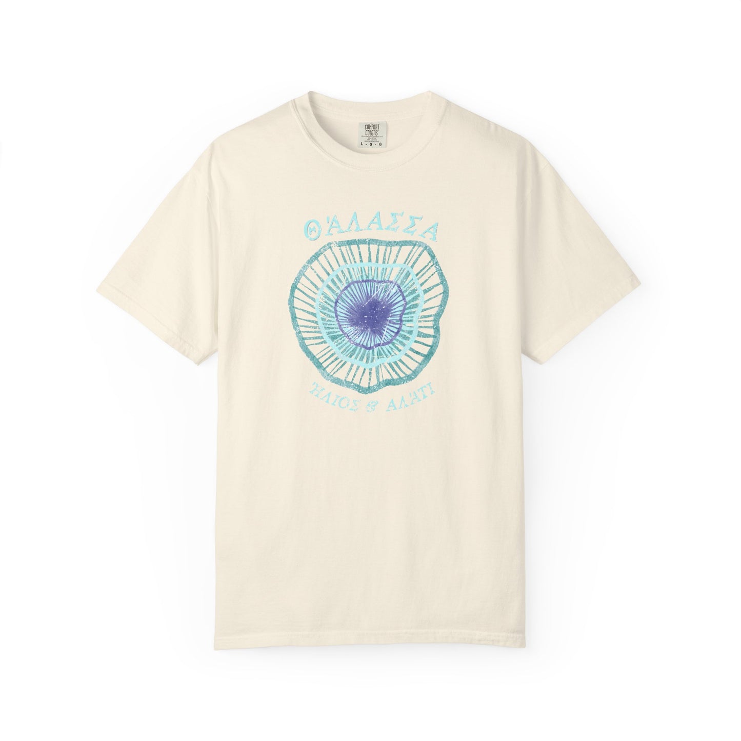 Sea, Sun & Salt Graphic Tee with Greek Evil Eye