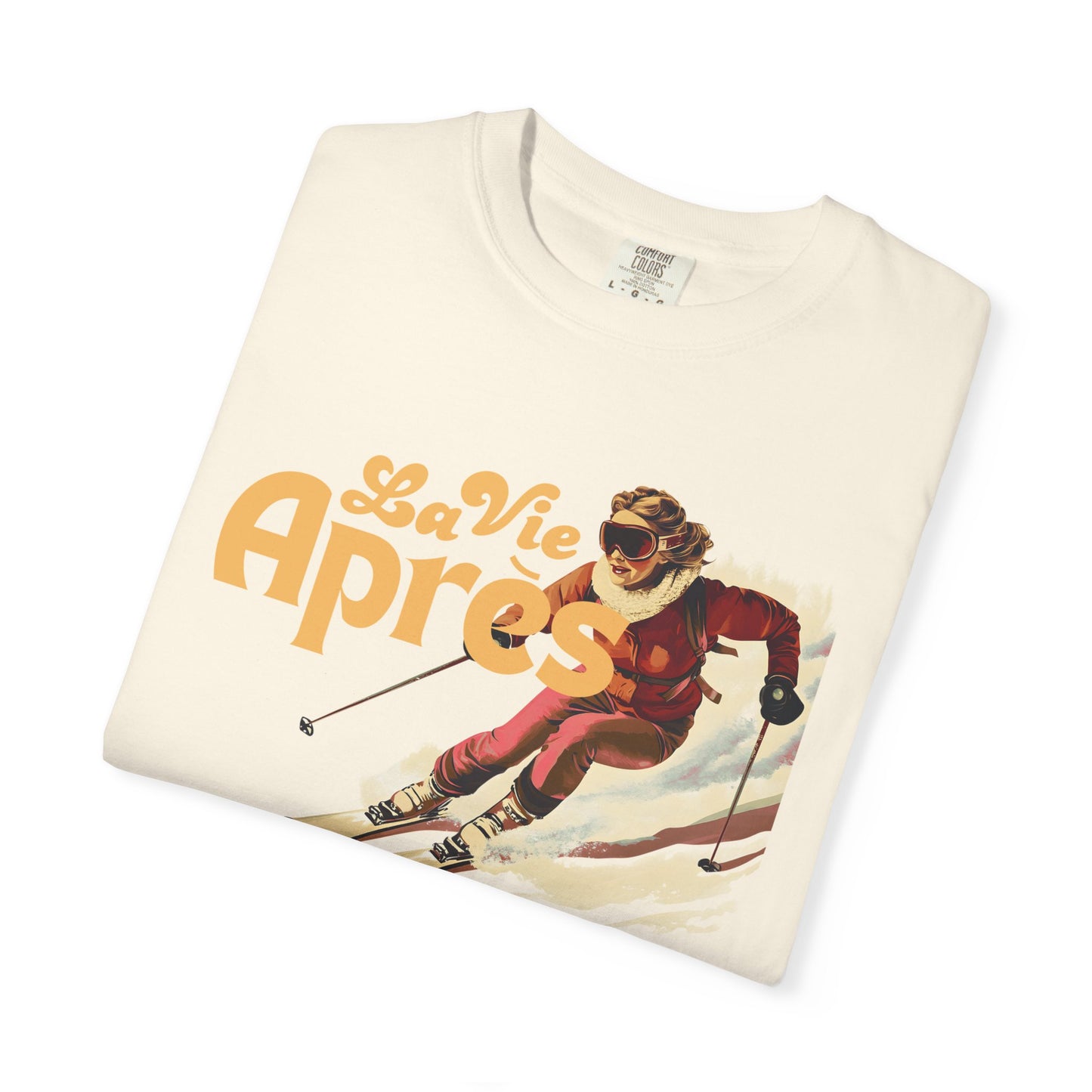 Après Ski — Retro Skier 'La Vie Après' Tee