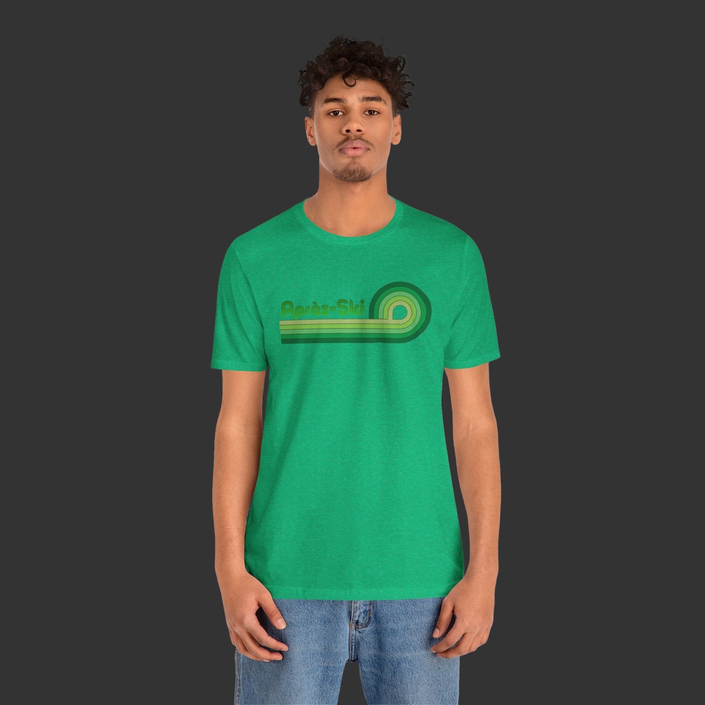 Après-Ski Retro Stripes T-Shirt | Vintage Ski Graphic