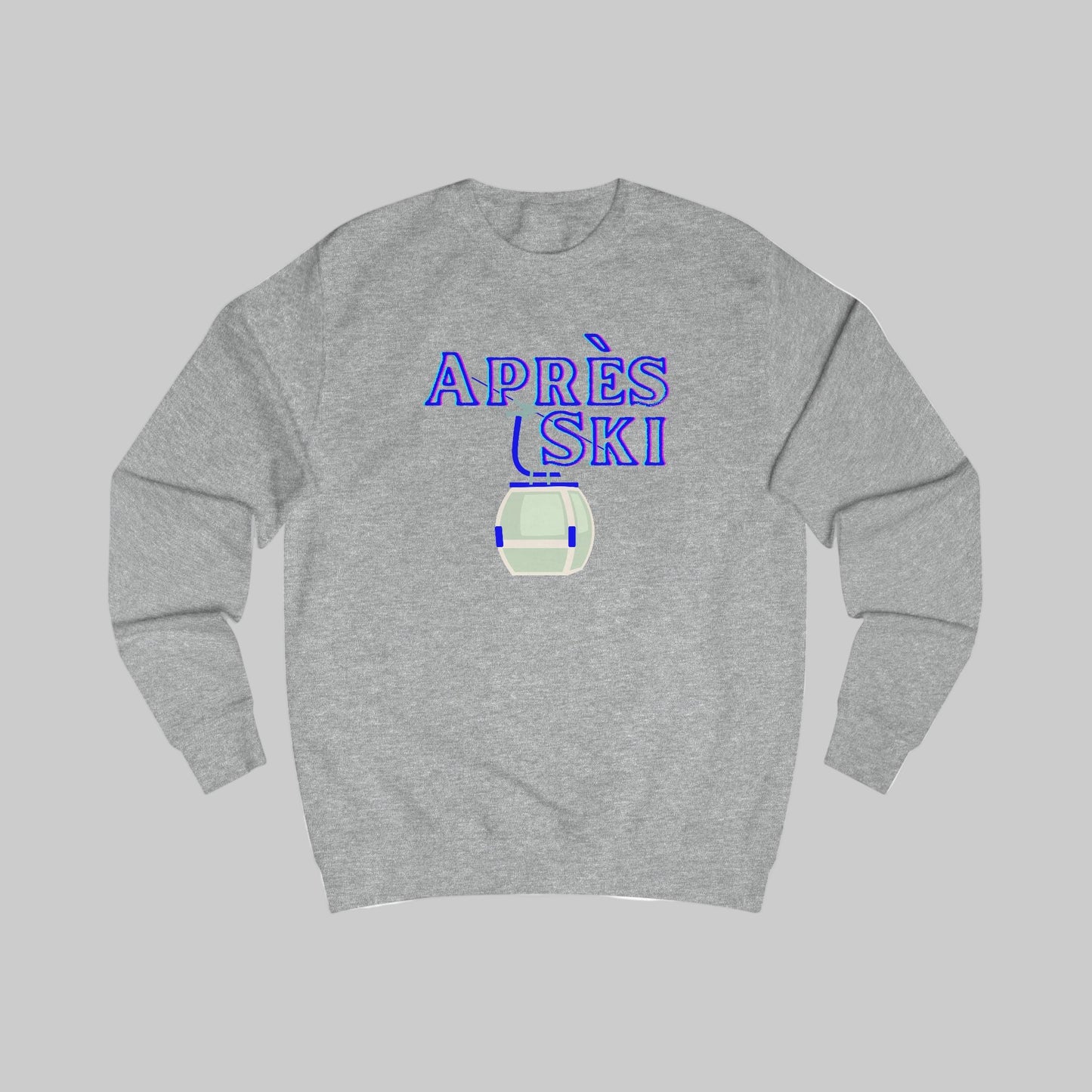 Après Ski Sweatshirt - Cozy Ski Lodge Pullover with Gondola Graphic