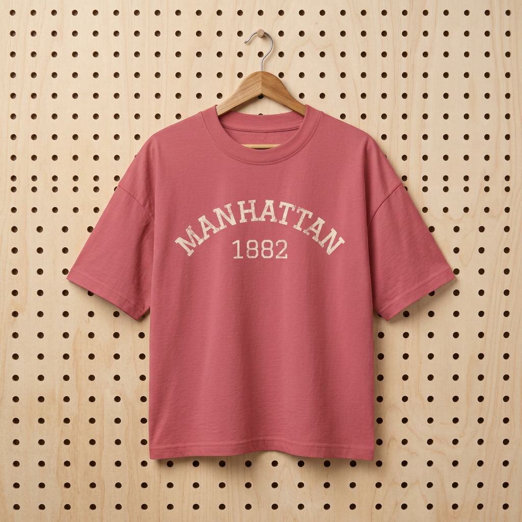 Manhattan 1882 Tee | Vintage Collegiate Shirt