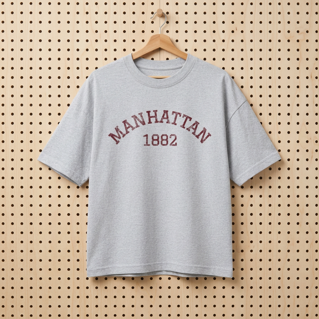 Manhattan 1882 Tee | Vintage Collegiate Shirt