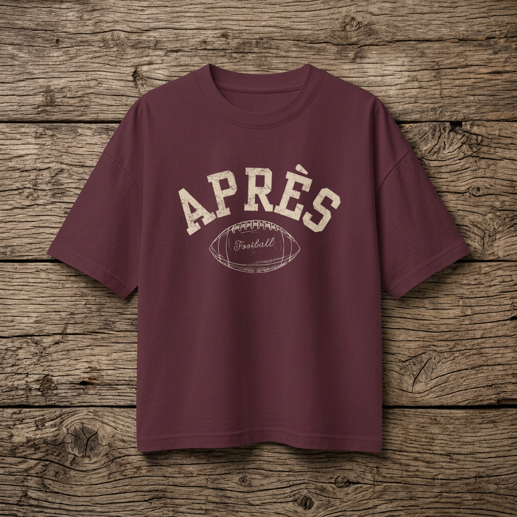 Après Football Tee | Vintage Football Graphic T-Shirt