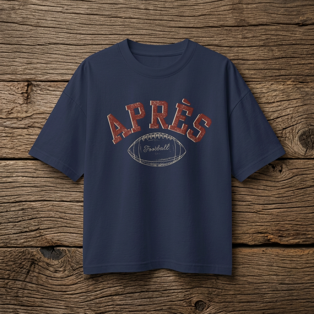 Après Football Tee | Vintage Football Graphic T-Shirt