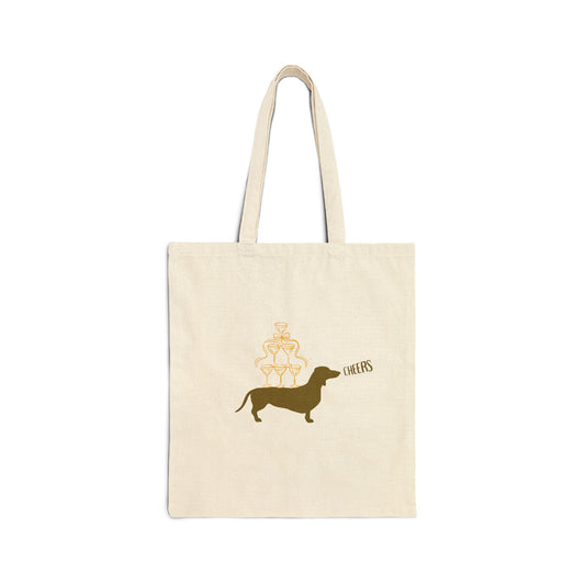 Dachshund Crown Tote Bag - Funny Dog Lover Gift, Eco-Friendly Shopping Bag, Cute Pet Accessory, Dog Mom Tote, Birthday Gift
