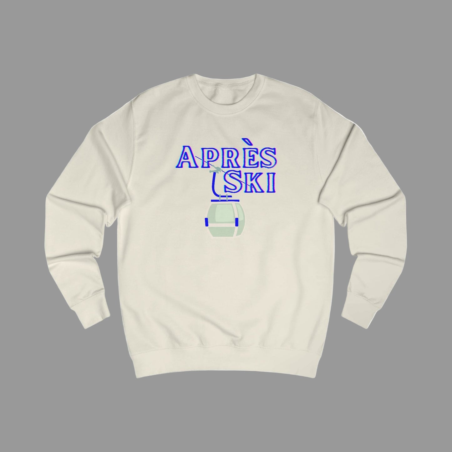 Après Ski Sweatshirt - Cozy Ski Lodge Pullover with Gondola Graphic