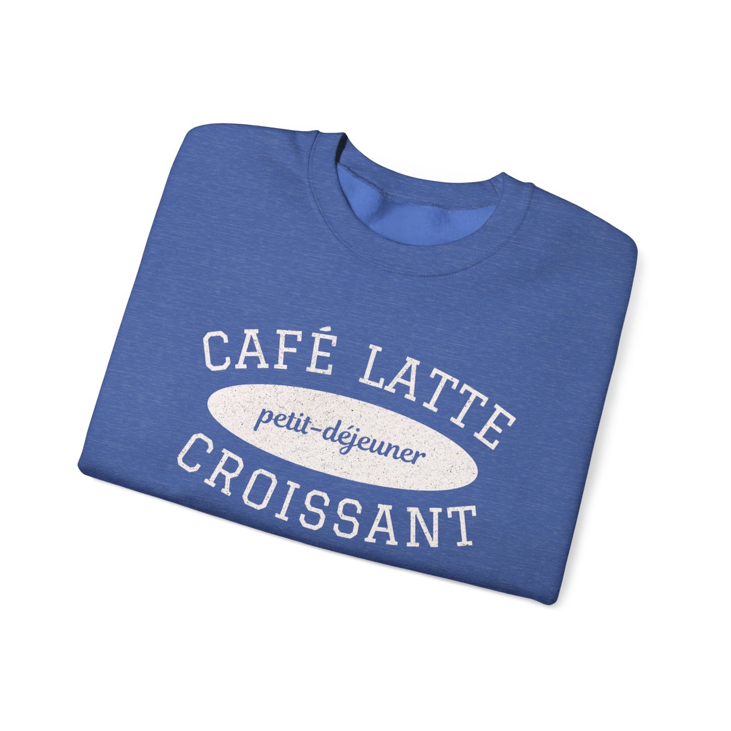 Café Latte & Croissant Sweatshirt – Athletic Style Crewneck