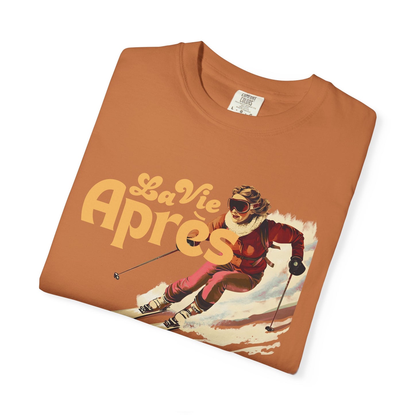 Après Ski — Retro Skier 'La Vie Après' Tee