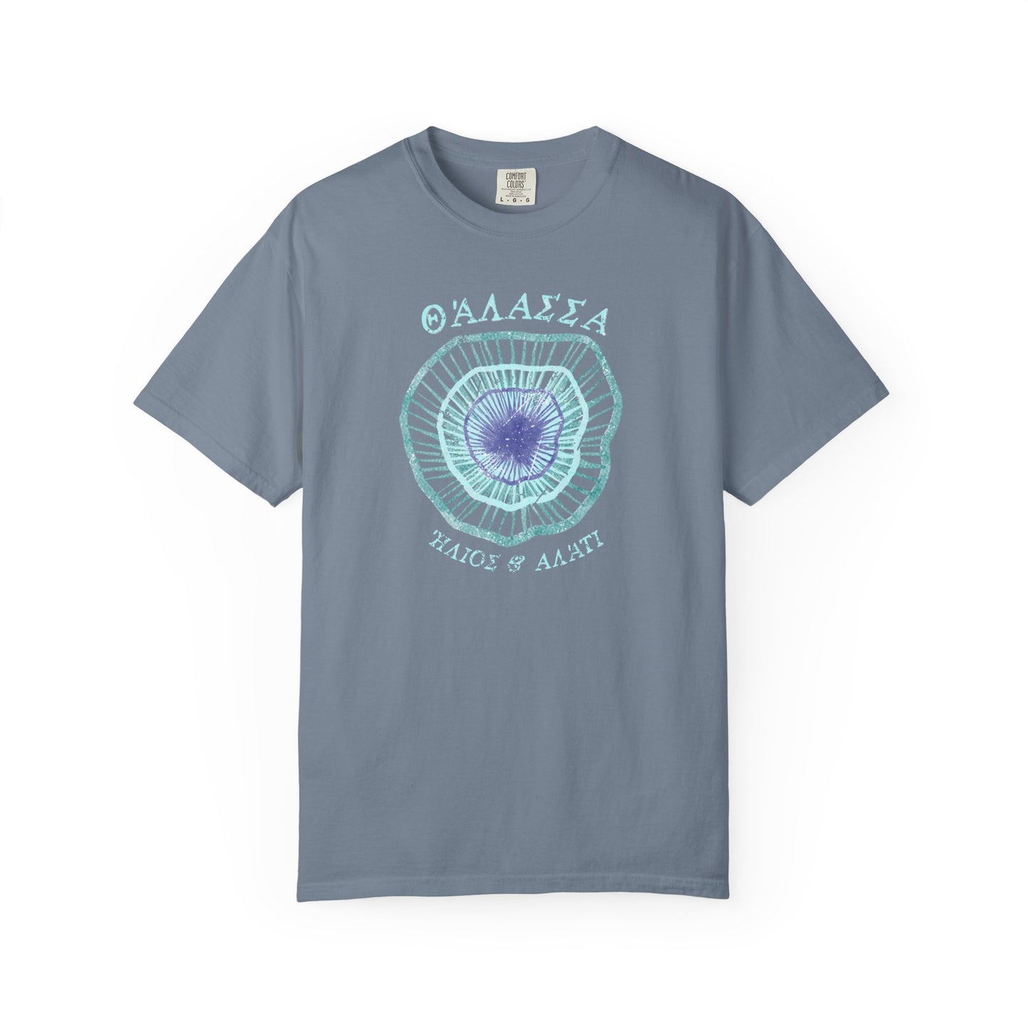 Sea, Sun & Salt Graphic Tee with Greek Evil Eye
