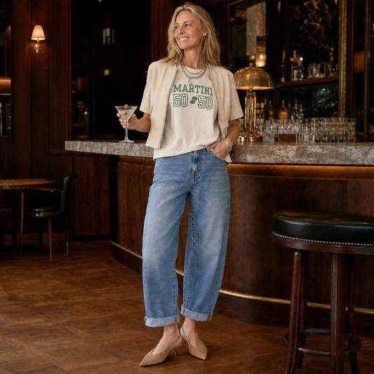 Martini 50/50 Boxy Tee