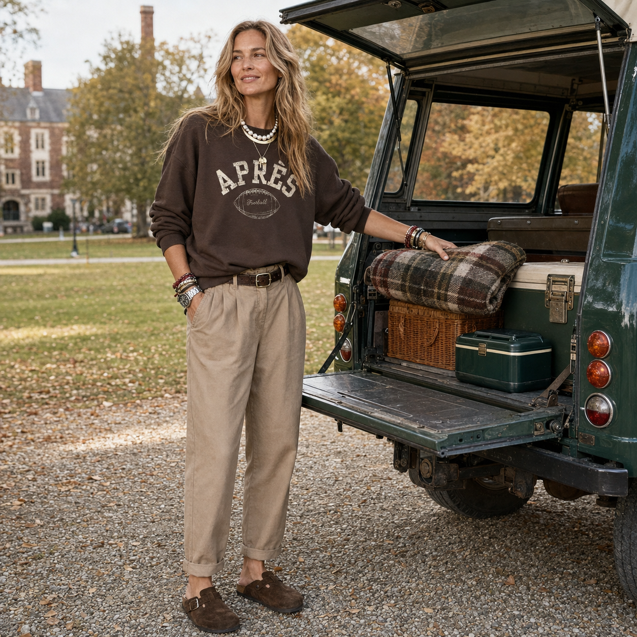 Après Football Sweatshirt | Vintage Graphic Crewneck