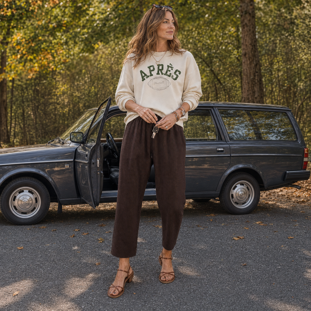 Après Football Sweatshirt | Vintage Graphic Crewneck