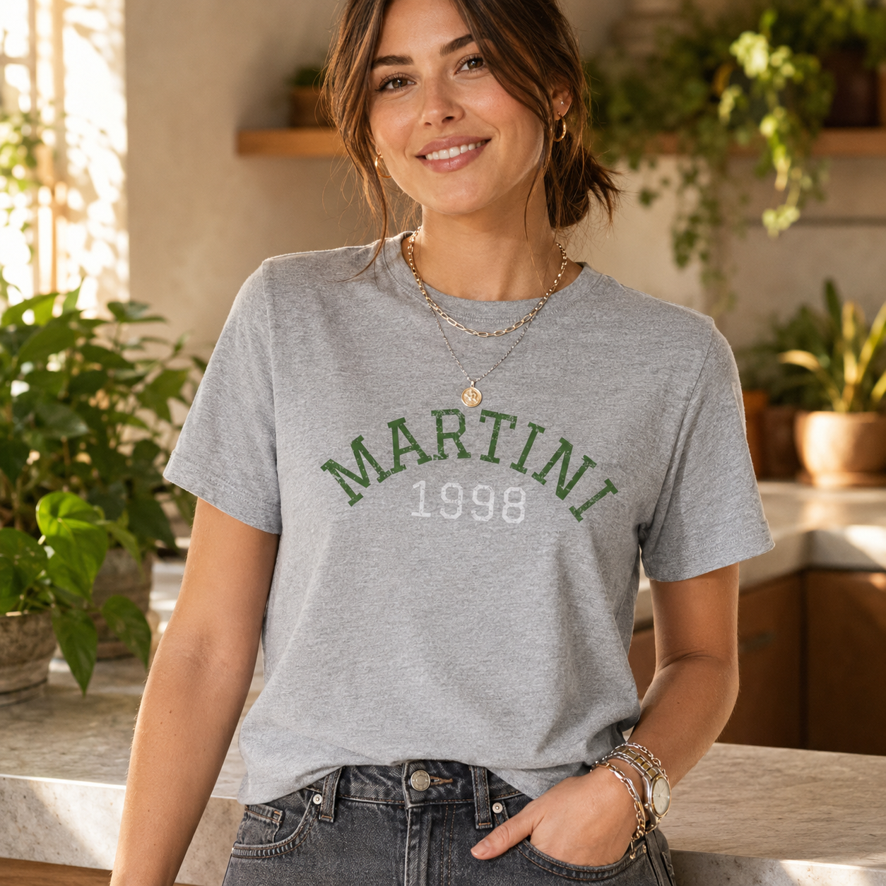 MARTINI 1998 Boxy Tee | Athletic Cocktail Graphic