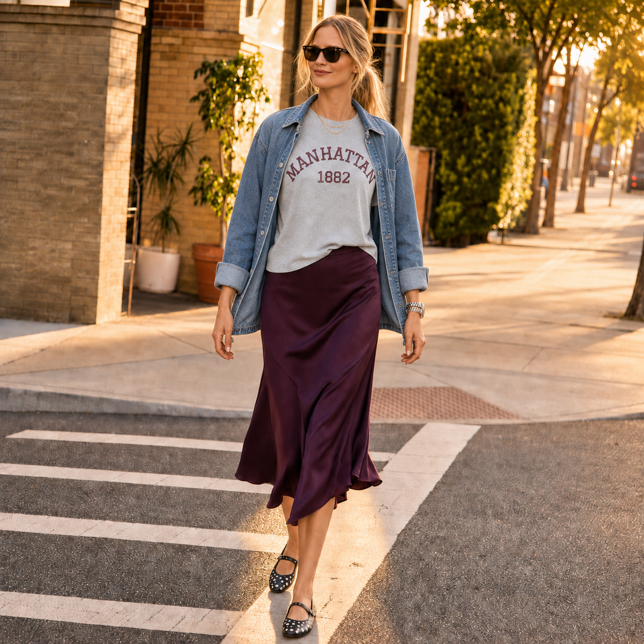 Manhattan 1882 Tee | Vintage Collegiate Shirt
