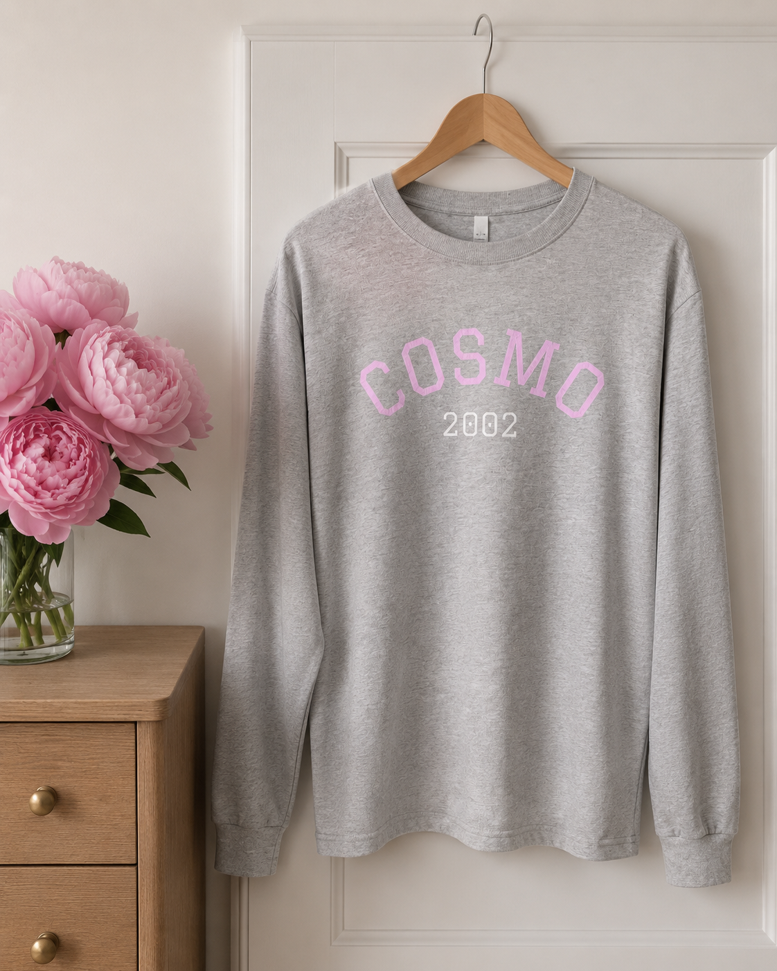 Cosmo 2002 Long Sleeve Tee | Vintage Cocktail Club Graphic Shirt