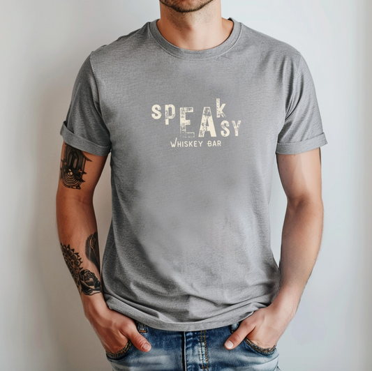 Speakeasy Whiskey Bar: Vintage Vibe Unisex Tee