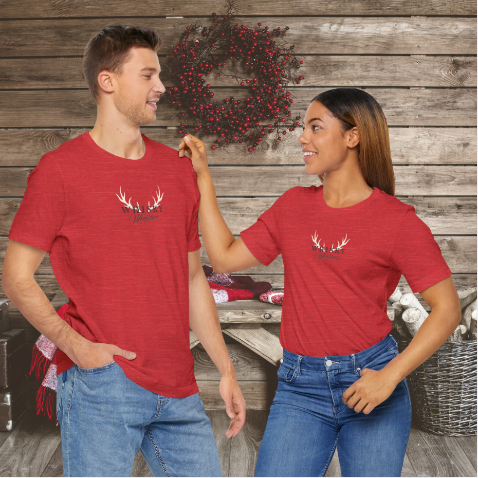 Whisky Weather Tee: Uber-Soft Unisex Tshirt for Whiskey Lovers